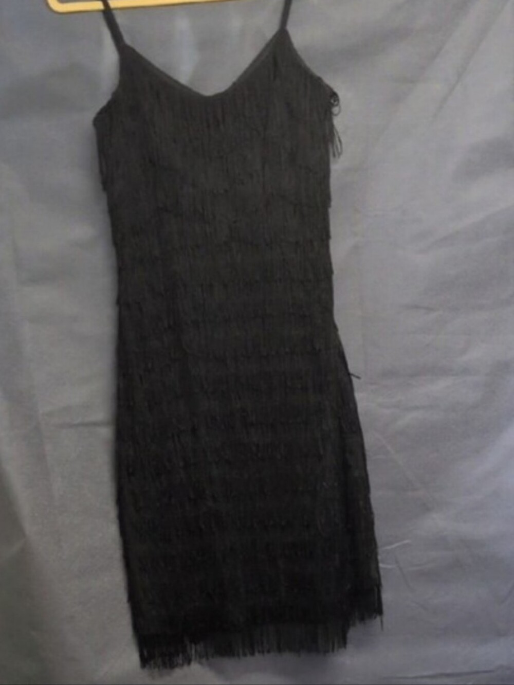 2/$14 Cartise Black Fringe Flapper Dress